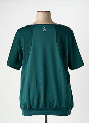 T-shirt coupe droite manches courtes vert SHEEGO femme