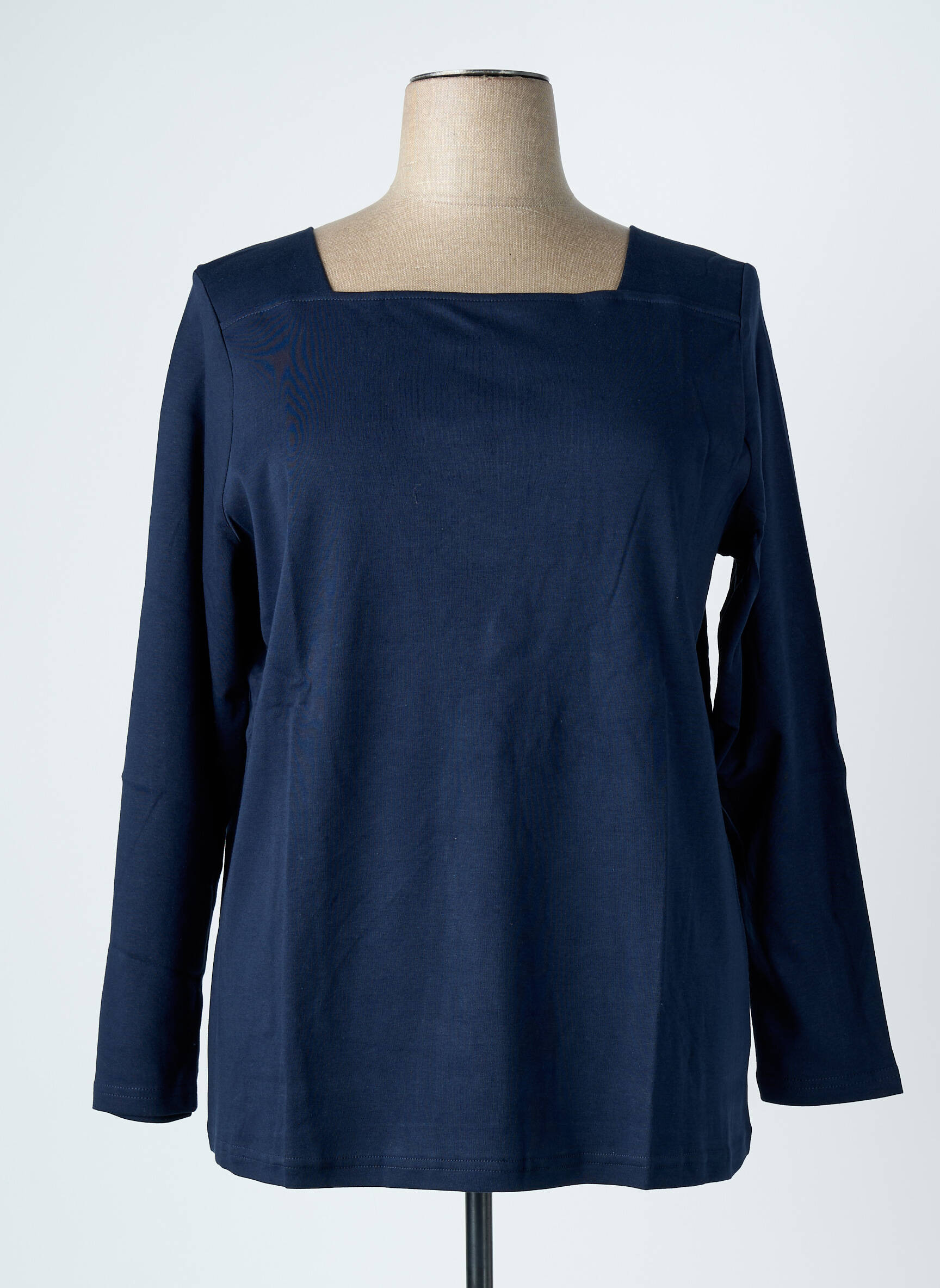 T-shirt manches longues manches longues bleu TOM TAILOR femme