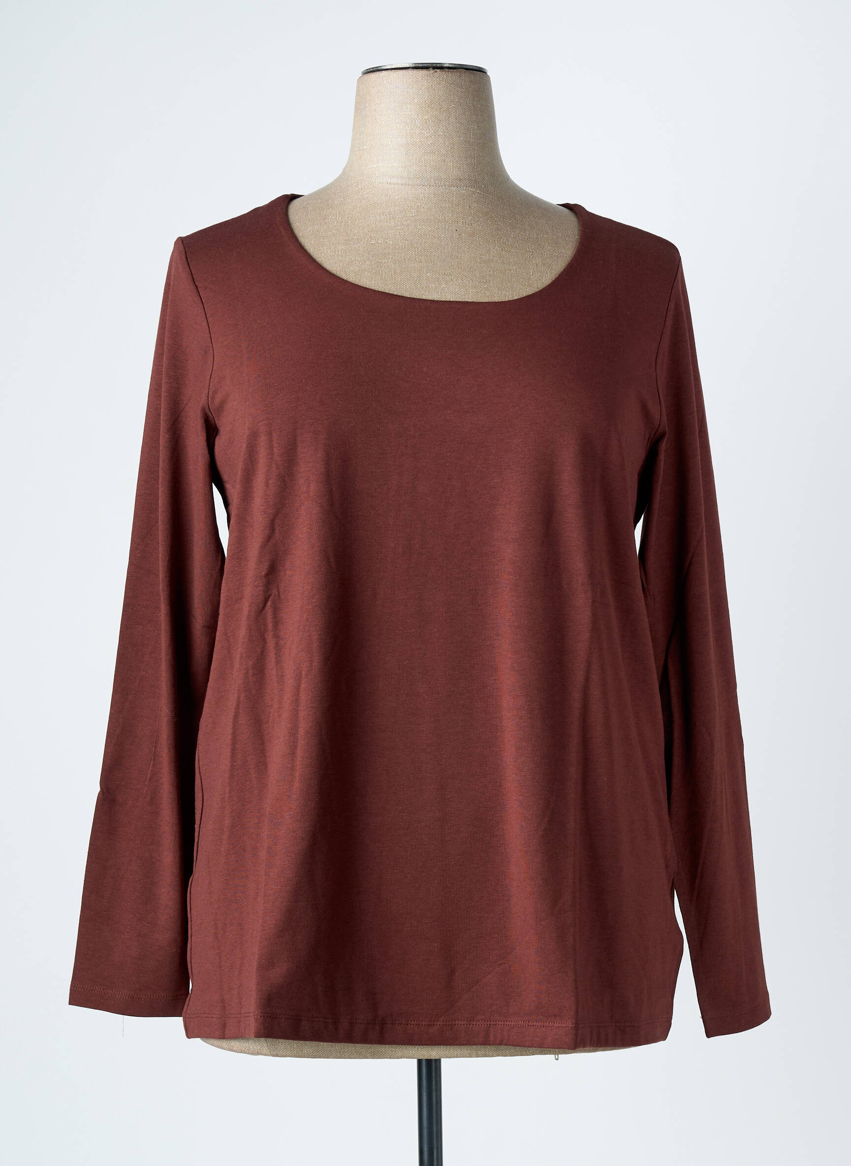 T-shirt manches longues manches longues rouge TOM TAILOR femme
