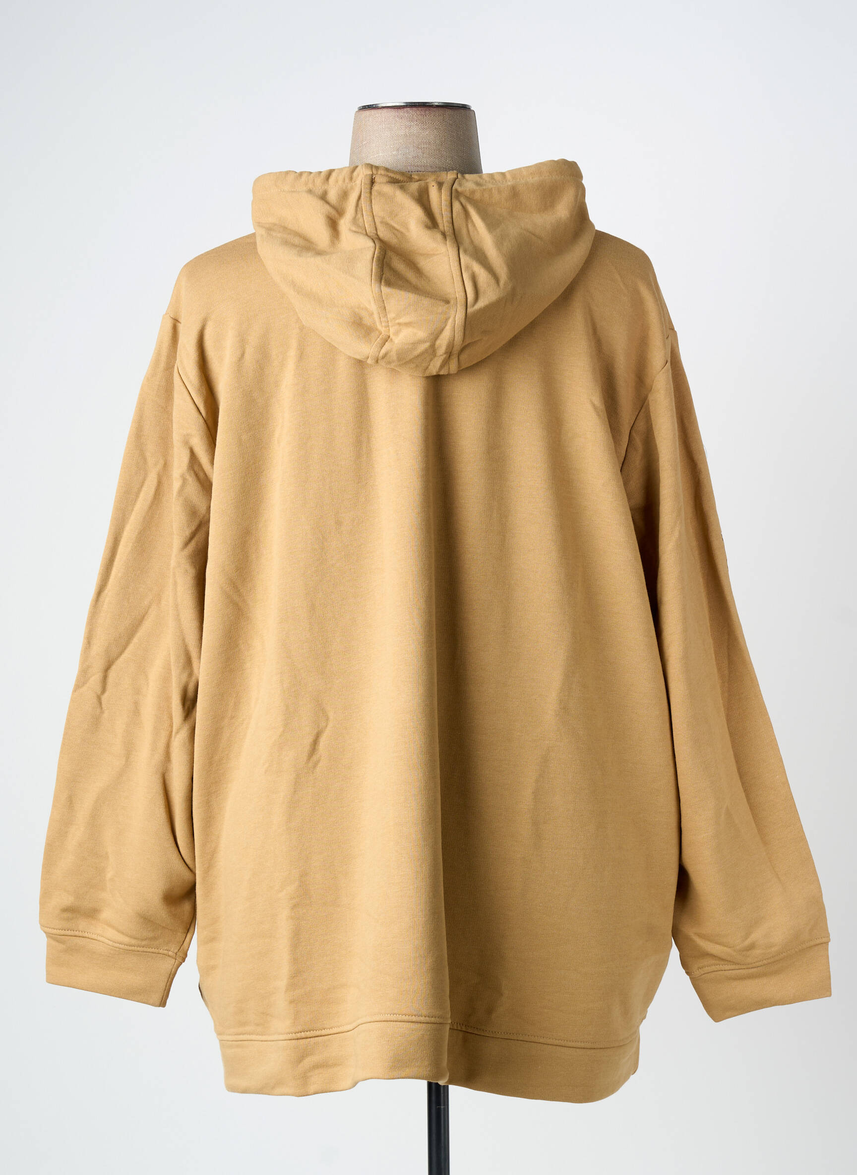 Sweat-shirt à capuche manches longues manches longues marron SHEEGO femme