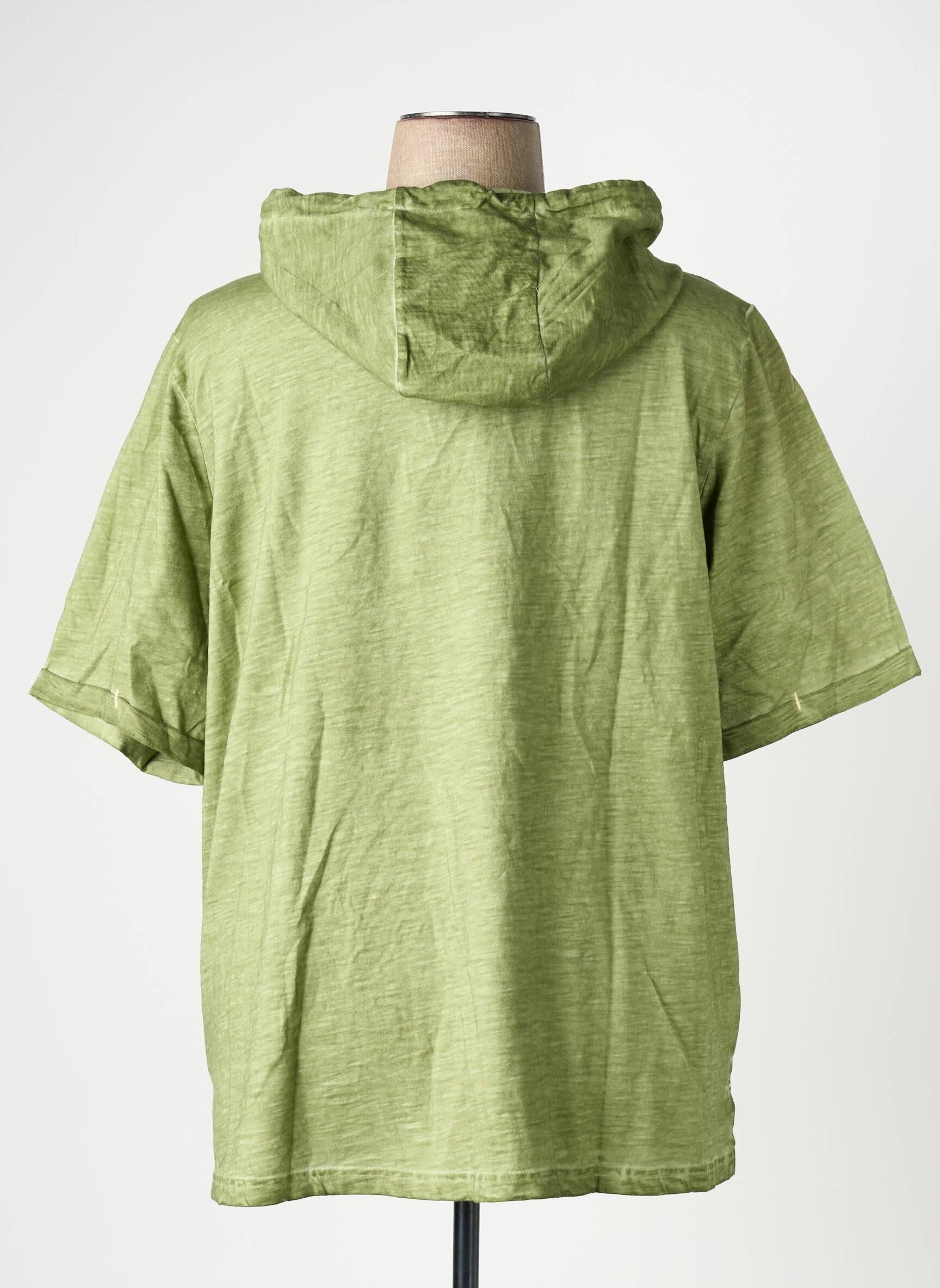 T-shirt coupe droite manches courtes vert SHEEGO femme