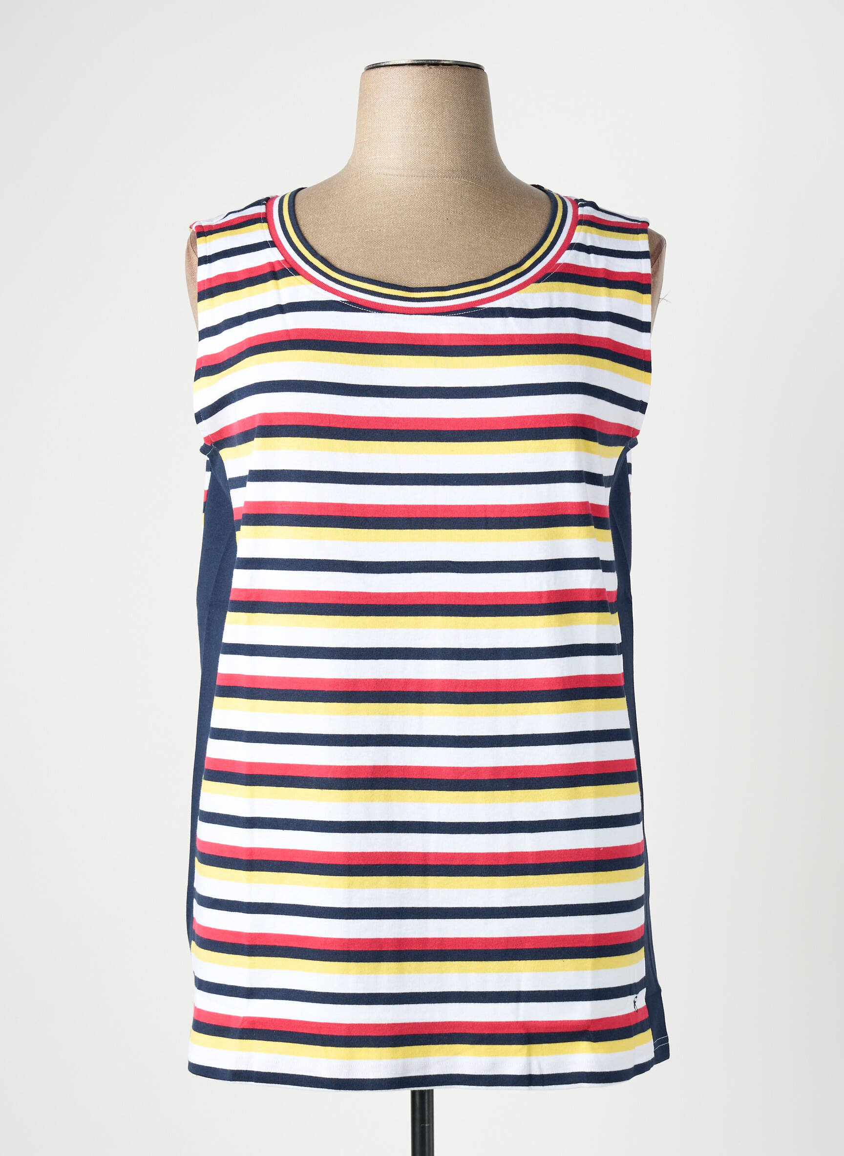 Débardeur coupe droite sans manche blanc SHEEGO femme