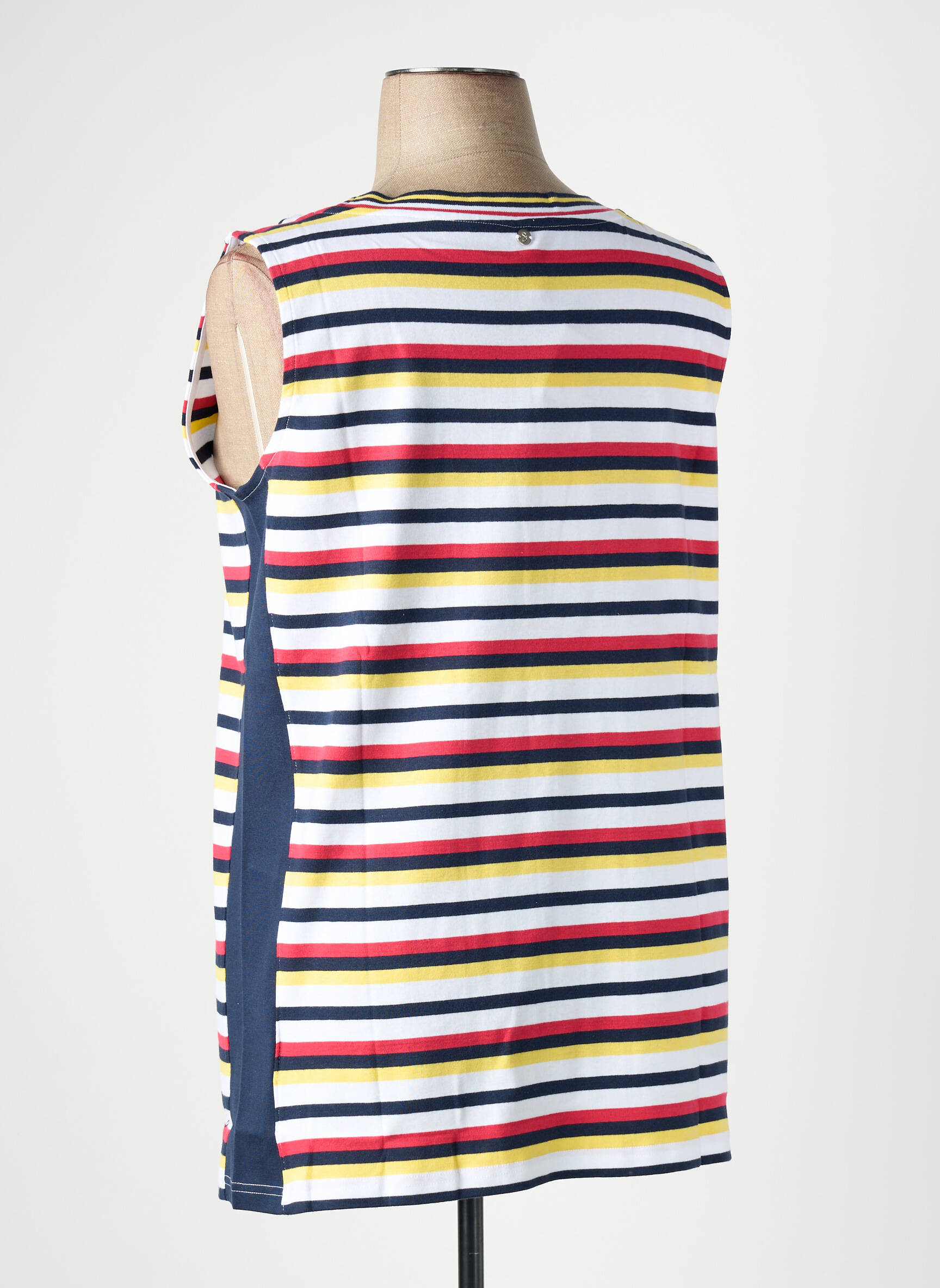 Débardeur coupe droite sans manche blanc SHEEGO femme