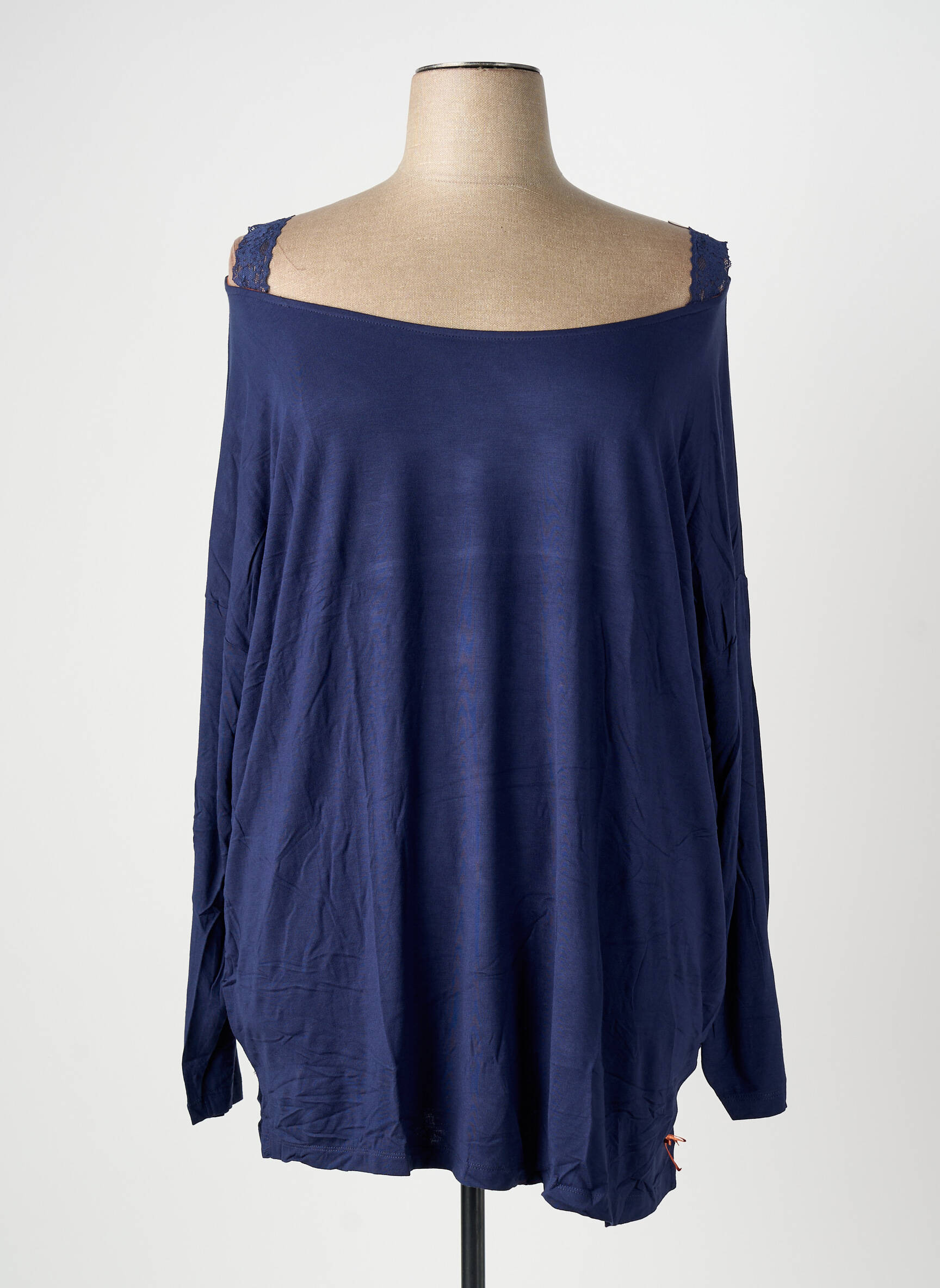 Pyjama type de haut t-shirt bleu SHEEGO femme