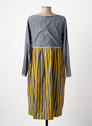 Robe mi-longue manches longues manches longues gris RHUM RAISIN femme