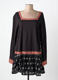 Tunique manches longues manches longues marron RHUM RAISIN femme