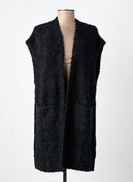 Gilet sans manche col v noir RHUM RAISIN femme