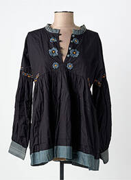 Blouse manches longues manches longues noir RHUM RAISIN femme