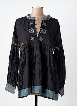 Blouse manches longues manches longues noir RHUM RAISIN femme