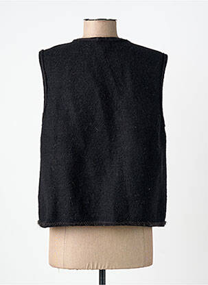 Gilet sans manche coupe droite noir RHUM RAISIN femme