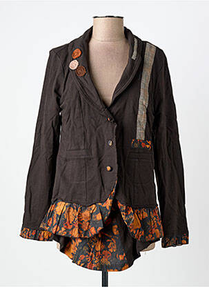 Blazer manches longues marron RHUM RAISIN femme