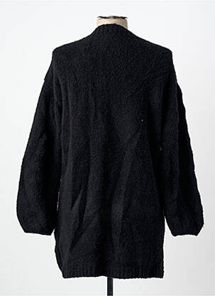 Gilet manches longues fermeture boutonnée sur le devant noir RHUM RAISIN femme