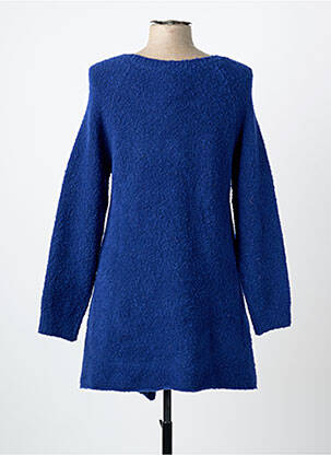 Pull tunique col rond manches longues bleu RHUM RAISIN femme