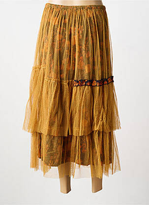 Jupe longue imprimé fantaisie jaune RHUM RAISIN femme