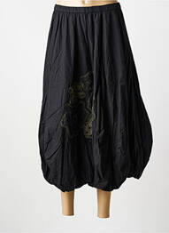 Jupe mi-longue taille élastique noir RHUM RAISIN femme
