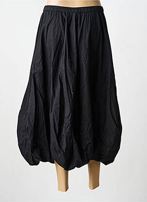 Jupe mi-longue taille élastique noir RHUM RAISIN femme