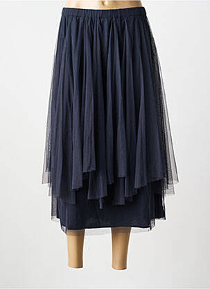 Jupe longue coupe évasée bleu RHUM RAISIN femme