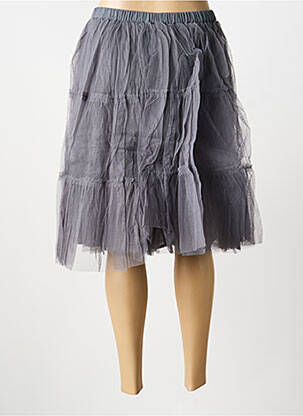 Jupe mi-longue coupe évasée gris RHUM RAISIN femme