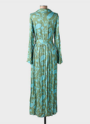 Robe longue manches longues manches longues vert RHUM RAISIN femme