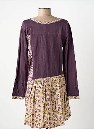 Robe courte manches longues manches longues violet RHUM RAISIN femme