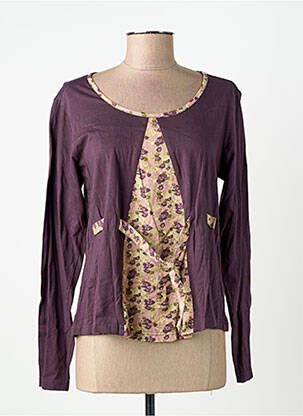 T-shirt manches longues manches longues violet RHUM RAISIN femme