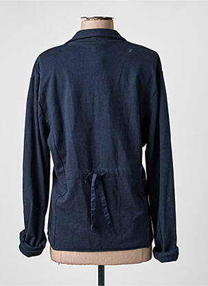 Veste casual col chemisier bleu RHUM RAISIN femme