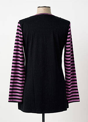 Top stretch manches longues noir CLAUDE DE SAIVRE femme