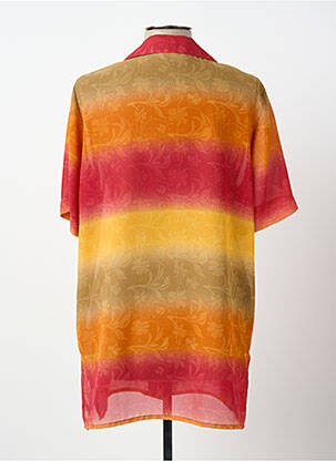 Chemisier tissage crêpe manches courtes rouge PIER BÉ femme