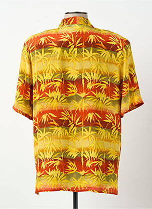 Chemisier tissage crêpe manches courtes jaune PRUNELLE femme