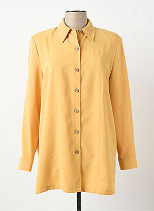 Chemisier coupe cintrée manches longues jaune PRUNELLE femme