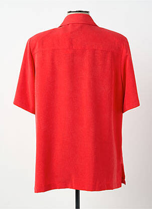 Chemisier coupe droite manches courtes rouge PRUNELLE femme