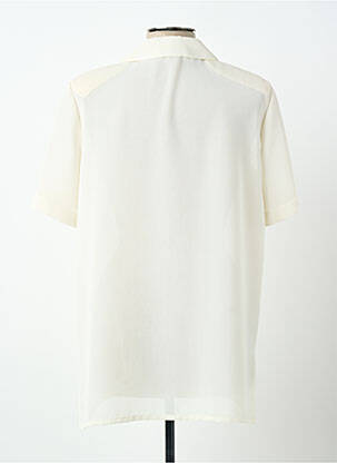 Chemisier tissage crêpe manches courtes beige PIER BÉ femme