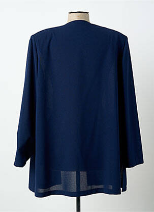 Veste chic tissage crêpe bleu PIER BÉ femme