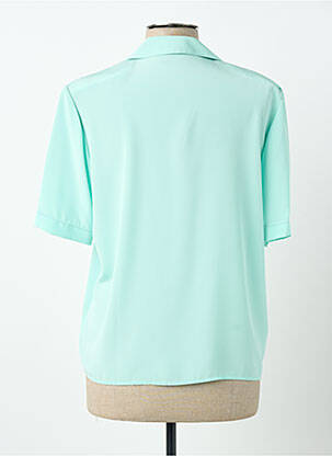 Chemisier tissage crêpe manches courtes vert PIER BÉ femme