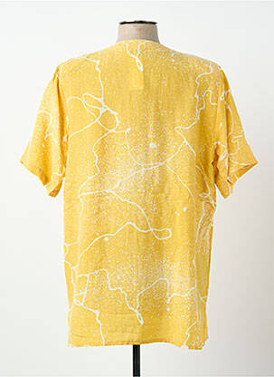 Chemisier manches courtes manches courtes jaune PRUNELLE femme