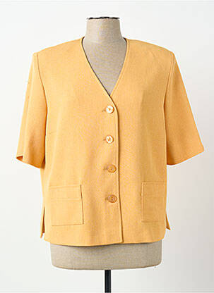 Veste chic tissage crêpe orange PIER BÉ femme