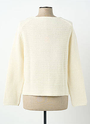Pull coupe cintrée manches longues beige TERA BORA femme