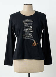 T-shirt manches longues manches longues noir PIER BÉ femme