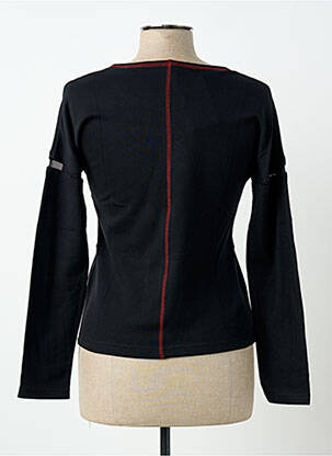 T-shirt manches longues manches longues noir CARNET DE BORD femme