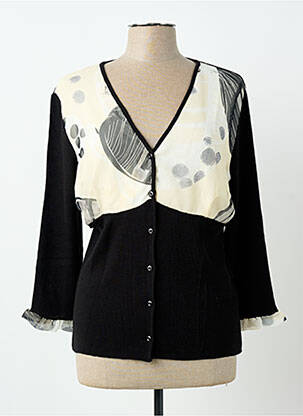 Gilet manches longues stretch noir INFINITIF femme