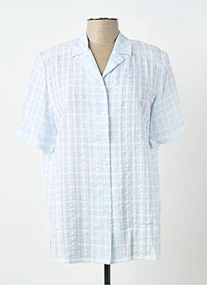 Chemisier manches courtes manches courtes bleu PIER BÉ femme