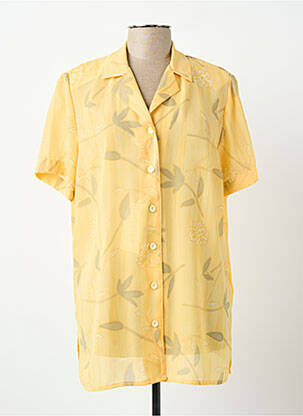 Chemisier manches courtes manches courtes jaune PIER BÉ femme