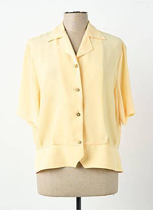 Chemisier manches courtes manches courtes jaune PIER BÉ femme