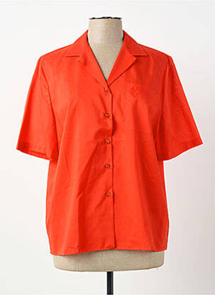 Chemisier manches courtes manches courtes rouge PIER BÉ femme