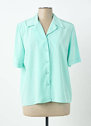 Chemisier manches courtes manches courtes vert PIER BÉ femme