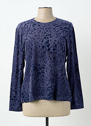 Top stretch manches longues violet FINETTE femme