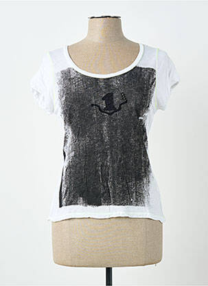 T-shirt stretch manches courtes blanc CAP JULUCA femme