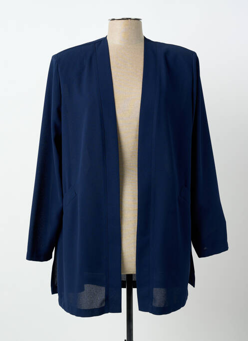 Veste chic tissage crêpe bleu PIER BÉ femme