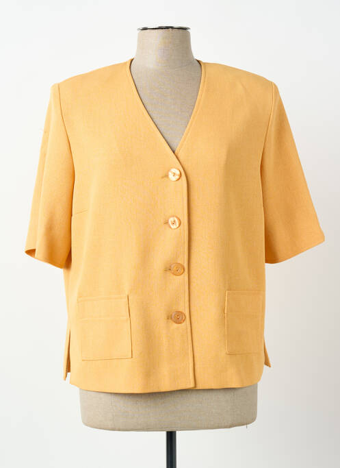 Veste chic tissage crêpe orange PIER BÉ femme