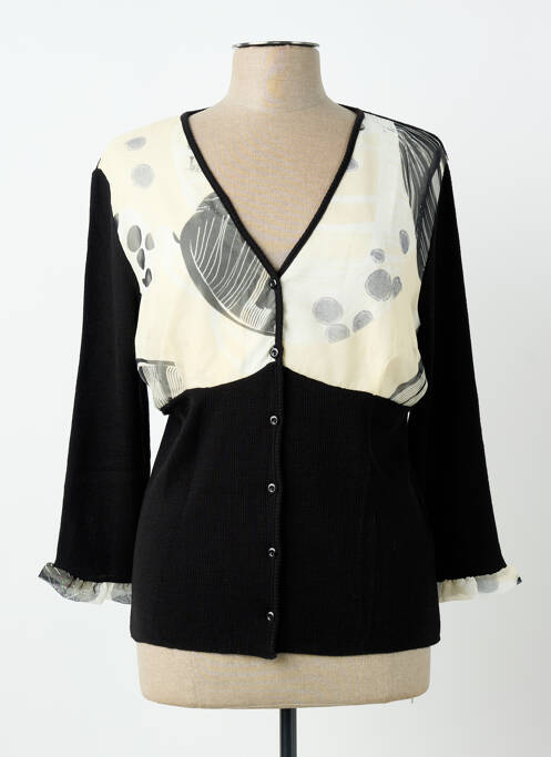 Gilet manches longues stretch noir INFINITIF femme